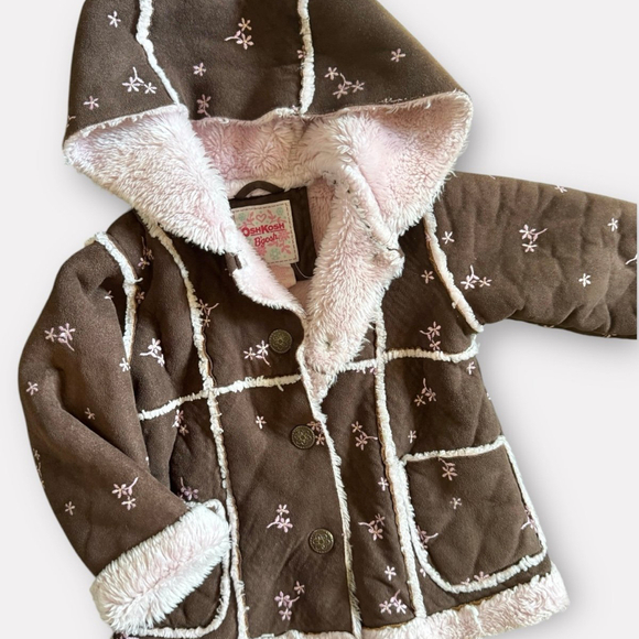 Vintage OshKosh | Y2K Faux Suede Coat | 2T - Picture 2 of 3